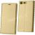 Чехол-книжка кожаный для Sony Xperia XZ Premium / Dual (золотистый) Book Case New
