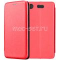 Чехол-книжка кожаный для Sony Xperia XZ1 Compact (красный) Fashion Case