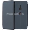 Чехол-книжка кожаный для Sony Xperia XZ2 / XZ2 Dual (синий) Fashion Case