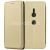 Чехол-книжка кожаный для Sony Xperia XZ2 / XZ2 Dual (золотистый) Fashion Case