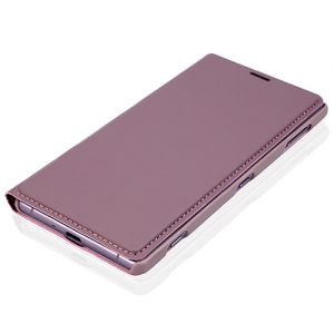 Чехол-книжка кожаный для Sony Xperia XZ2 / XZ2 Dual (розовый) Brosco