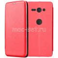 Чехол-книжка кожаный для Sony Xperia XZ2 Compact (красный) Fashion Case