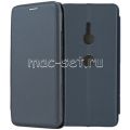 Чехол-книжка кожаный для Sony Xperia XZ3 / XZ3 Dual (синий) Fashion Case