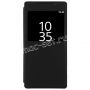Чехол-книжка для Sony Xperia Z5 Premium / Dual с окошком (черный) Book Case Time 
