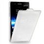 Чехол-книжка вертикальный флип для Sony Xperia Z (белый) TETDED