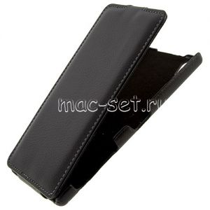 Чехол-книжка вертикальный флип для Sony Xperia Z5 Premium / Dual (черный) UpCase
