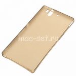 Чехол-накладка пластиковый для Sony Xperia Z ультратонкий (серый)