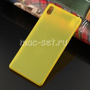 Чехол-накладка пластиковый для Sony Xperia Z3 / Z3 Dual ультратонкий (желтый)