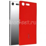 Чехол-накладка силиконовый для Sony Xperia XZ Premium / Dual (красный) Cherry