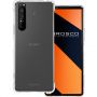 Усиленный силиконовый чехол Brosco прозрачный на Сони 1 II