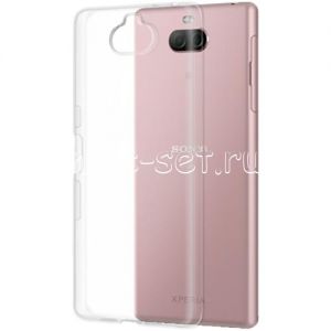 Чехол-накладка силиконовый для Sony Xperia 10 / 10 Dual (прозрачный 1.0мм)