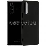 Чехол-накладка силиконовый для Sony Xperia 5 (черный 1.2мм)