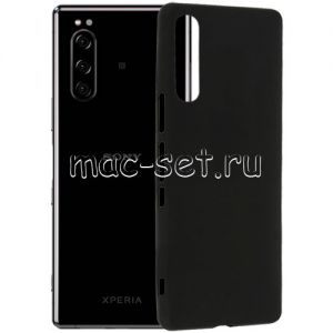 Чехол-накладка силиконовый для Sony Xperia 5 (черный 1.2мм)