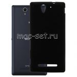 Чехол-накладка силиконовый для Sony Xperia C3 / C3 Dual (черный 1.2мм)