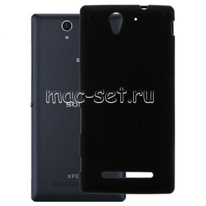 Чехол-накладка силиконовый для Sony Xperia C3 / C3 Dual (черный 1.2мм)