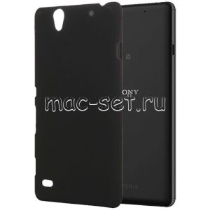 Чехол-накладка силиконовый для Sony Xperia C4 / C4 Dual (черный 1.2мм)