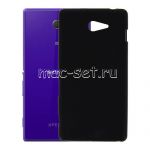 Чехол-накладка силиконовый для Sony Xperia M2 / M2 Dual (черный 1.2мм)