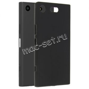Чехол-накладка силиконовый для Sony Xperia XZ1 Compact (черный 1.2мм)