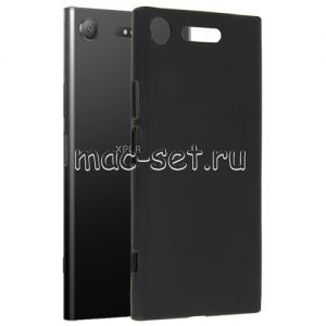 Чехол-накладка силиконовый для Sony Xperia XZ1 / XZ1 Dual (черный 1.2мм)