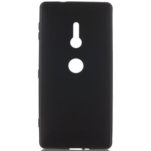 Чехол-накладка силиконовый для Sony Xperia XZ2 / XZ2 Dual (черный) матовый Brosco