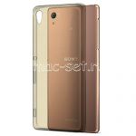 Чехол-накладка силиконовый для Sony Xperia Z3+ / Z4 / Dual глянцевый (серый)