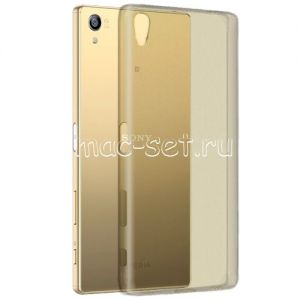 Чехол-накладка силиконовый для Sony Xperia Z5 Premium / Dual (серый 0.5мм)