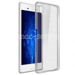 Чехол-накладка силиконовый для Sony Xperia Z5 / Z5 Dual (серый 0.5мм)