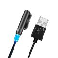 Кабель магнитный для Sony с индикатором зарядки [круглый разъем] (черный)