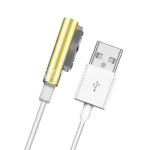Кабель магнитный для Sony с индикатором зарядки [круглый разъем] (золотистый)