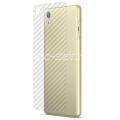 Защитная наклейка для Sony Xperia X / X Dual карбон [задняя] (прозрачная)