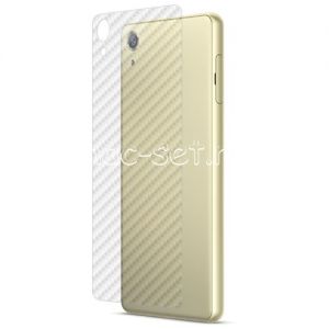 Защитная наклейка для Sony Xperia X / X Dual карбон [задняя] (прозрачная)