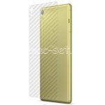 Защитная наклейка для Sony Xperia XA Ultra / Dual карбон [задняя] (прозрачная)