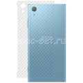 Защитная наклейка для Sony Xperia XA1 Plus / Dual карбон [задняя] (прозрачная)