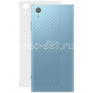 Защитная наклейка для Sony Xperia XA1 Plus / Dual карбон [задняя] (прозрачная)