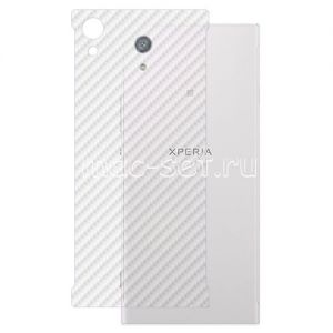 Защитная наклейка для Sony Xperia XA1 / XA1 Dual карбон [задняя] (прозрачная)