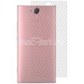 Защитная наклейка для Sony Xperia XA2 / XA2 Dual карбон [задняя] (прозрачная)
