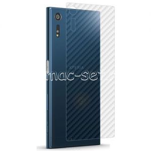 Защитная наклейка для Sony Xperia XZ / XZ Dual карбон [задняя] (прозрачная)
