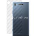 Защитная наклейка для Sony Xperia XZ1 / XZ1 Dual карбон [задняя] (прозрачная)