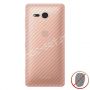 Защитная наклейка для Sony Xperia XZ2 Compact карбон [задняя] (прозрачная)