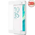 Защитное стекло 3D для Sony Xperia XA / XA Dual [изогнутое на весь экран] (белое)