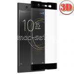 Защитное стекло 3D для Sony Xperia XA1 Ultra / Dual [изогнутое на весь экран] (черное)