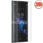 Защитное стекло 3D для Sony Xperia XA2 Plus [изогнутое на весь экран] (прозрачное)