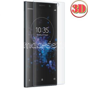 Защитное стекло 3D для Sony Xperia XA2 Plus [изогнутое на весь экран] (прозрачное)
