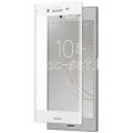 Защитное стекло 3D для Sony Xperia XZ1 / XZ1 Dual [изогнутое на весь экран] (белое)