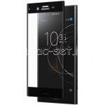 Защитное стекло 3D для Sony Xperia XZ1 / XZ1 Dual [изогнутое на весь экран] (черное)