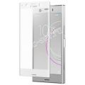 Защитное стекло 3D для Sony Xperia XZ1 Compact [изогнутое на весь экран] (белое)