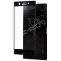 Защитное стекло 3D для Sony Xperia XZ1 Compact [изогнутое на весь экран] (черное)