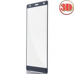 Защитное стекло 3D для Sony Xperia XZ2 / XZ2 Dual [изогнутое на весь экран] Brosco (синее)