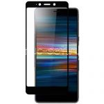 Защитное стекло для Sony Xperia L3 / L3 Dual [на весь экран] (черное)