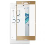 Защитное стекло для Sony Xperia X Compact [на весь экран] (золотистое)